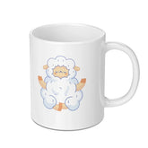 Adorable Sleeping Sheep Design on White Mug product